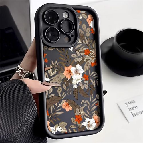For iPhone 17 Air 17 16 Pro Max 15 14 13 12 11 7 8 XR XS Phone Case Retro Flower