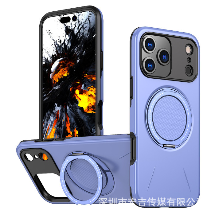 For iPhone 17 Air 17 16 Pro Max 15 14 13 12 11 8 XR Phone Case Magnetic Bracket