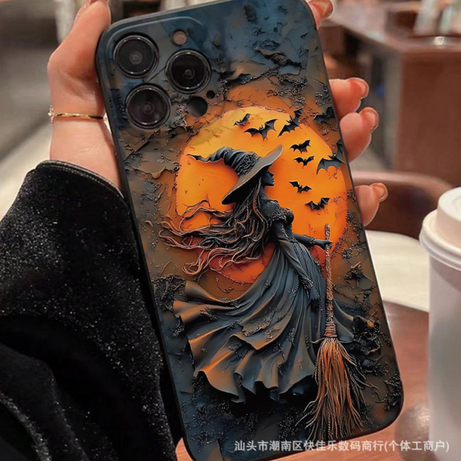 For iPhone 17 Air 17 16 Pro Max 15 14 13 12 11 XR XS Phone Case Skull Halloween