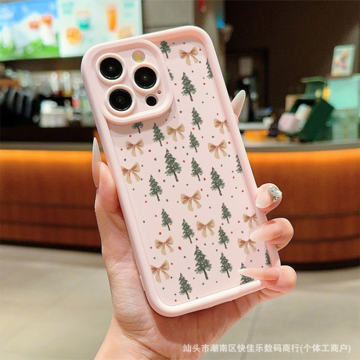For Apple iPhone 17 Air 17 16 Pro Max 15 14 13 12 11 7 Phone Case Christmas Tree