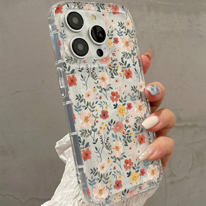 For iPhone 17 Air 17 16 Pro Max 15 14 13 12 11 7 8 XR XS Phone Case Flowers New
