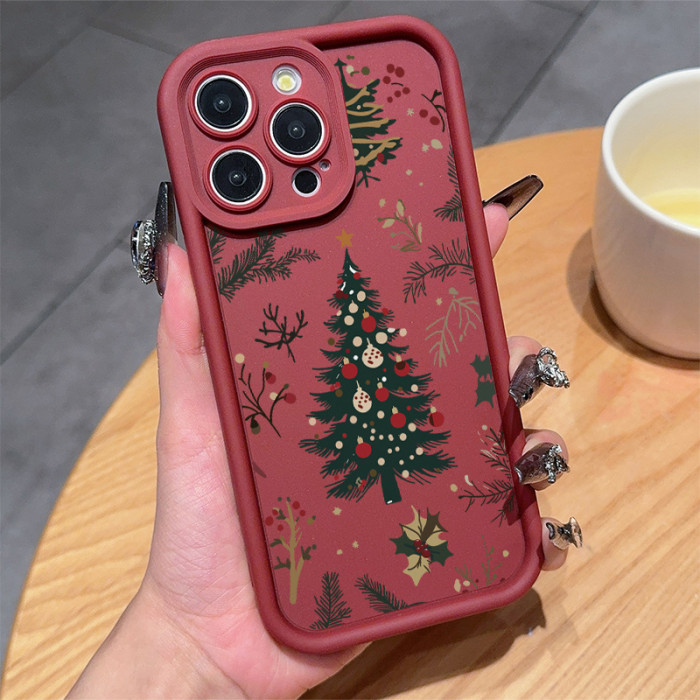 For Apple iPhone 17 Air 17 16 Pro Max 15 14 13 12 11 XR XS Phone Case Christmas