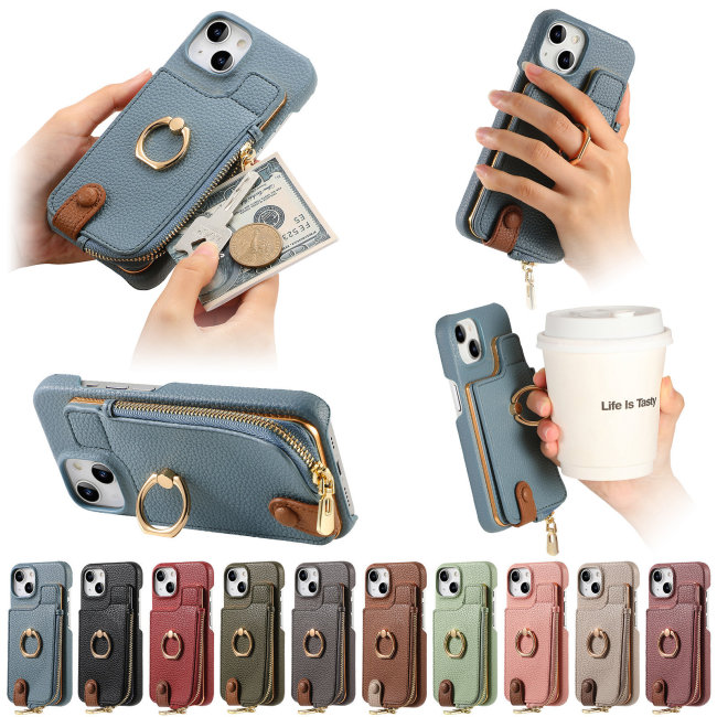 For iPhone 17 Air 17 16 Pro Max 15 14 13 12 11 XR 7 XS Leather Phone wallet Case