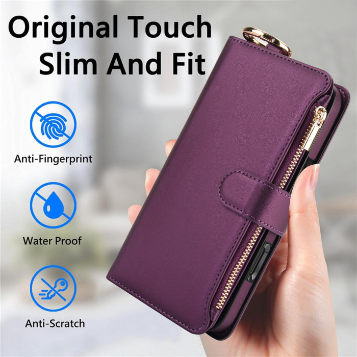 For iPhone 17 Air 17 Pro Max 16 15 14 13 12 11 XR 7 8 XS Phone Case Leather Wallet Card Holder