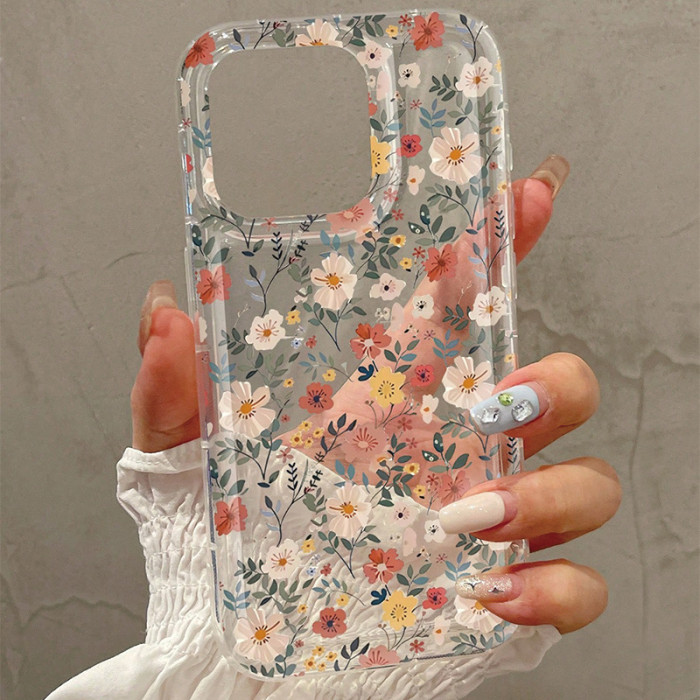 For iPhone 17 Air 17 16 Pro Max 15 14 13 12 11 7 8 XR XS Phone Case Flowers New