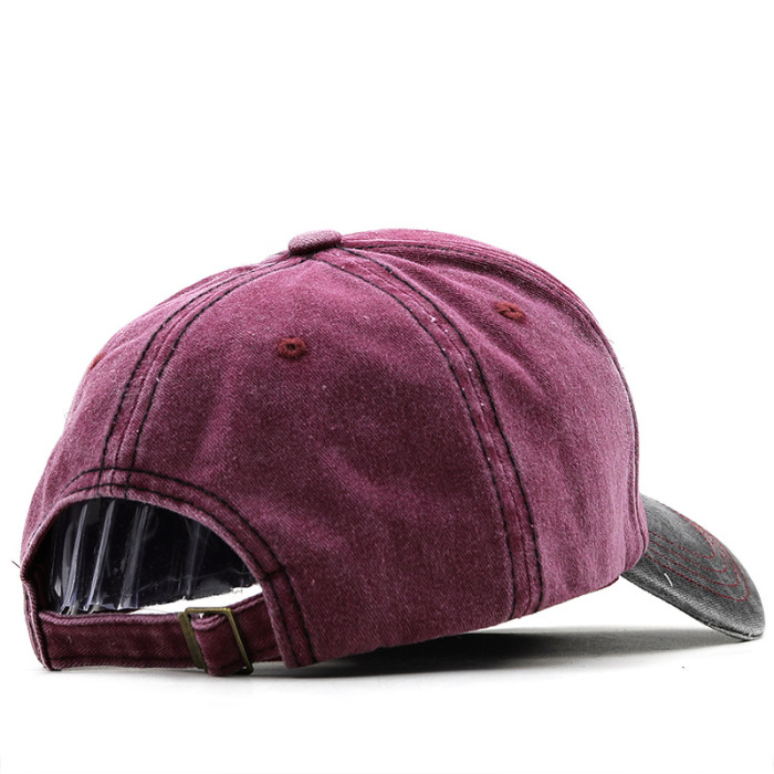 Adjustable Washed Denim Baseball Cap Sun-Proof Cycling Sports Visor Travel Casual Hat