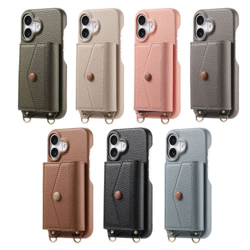 For iPhone 17 Air 16 17 Pro Max 15 14 13 12 11 XR 7 XS Phone Case wallet Leather
