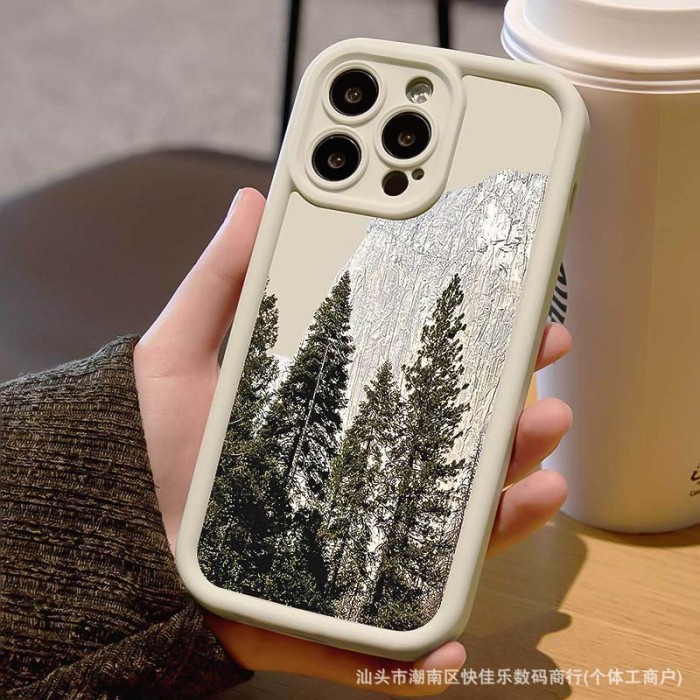 For iPhone 17 Air 17 Pro Max 16 15 14 13 12 11 XR 7 8 XS  Phone Case Wood Forest