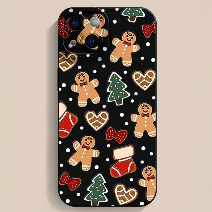 For iPhone 17 Air 17 Pro Max 16 15 14 13 12 11 XR 7 Phone Case Christmas Snowman