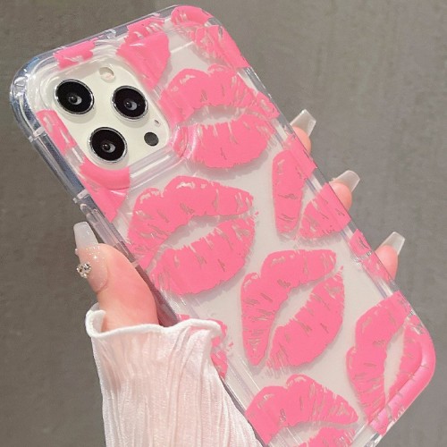 For iPhone 17 Air 17 Pro Max 16 15 14 13 12 11 XR 7 8 XS  Phone Case Lip Print