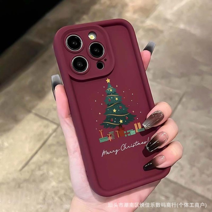 For iPhone 17 Air 17 Pro Max 16 15 14 13 12 11 XR 7 8 XS  Phone Case Christmas