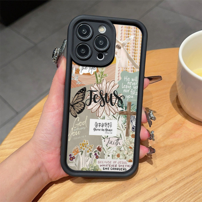 For iPhone 17 Air 17 Pro Max 16 15 14 13 12 11 XR 7 8 Phone Case Daisy Butterfly