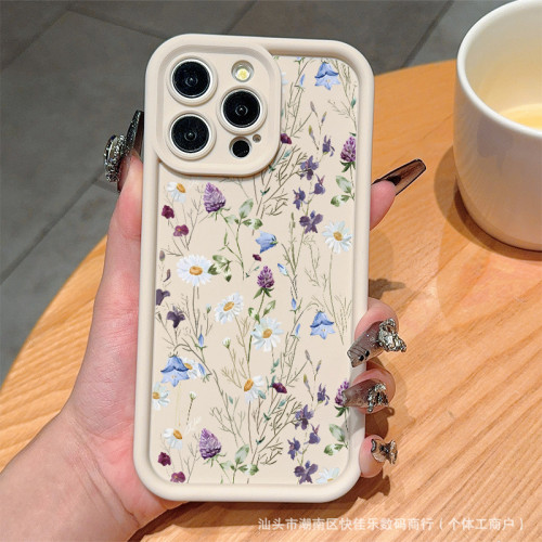 For iPhone 17 Air 17 Pro Max 16 15 14 13 12 11 XR 8 XS  Phone Case Fresh Flowers