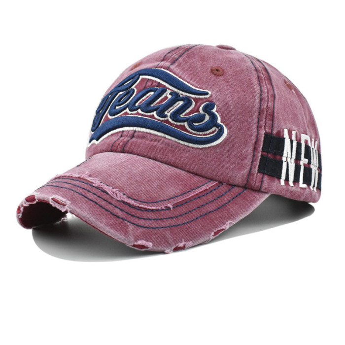 Adjustable Unisex Washed Cotton Baseball Cap Outdoor SunHat Travel Sports Hat Hip Hop Hat