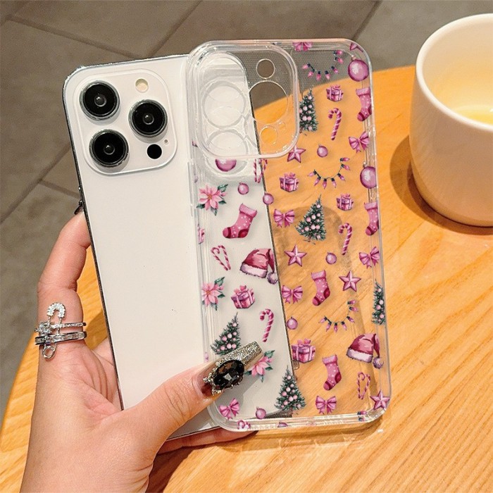 For iPhone 17 Air 17 Pro Max 16 15 14 13 12 11 XR 7 8 XS Christmas Snowman Phone Case