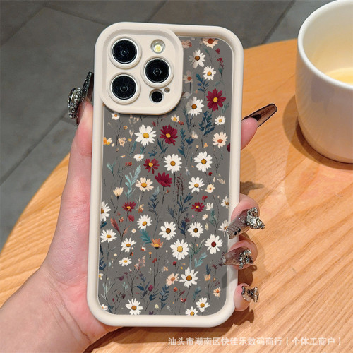 For iPhone 17 Air 17 Pro Max 16 15 14 13 12 11 XR 8 XS  Phone Case  Daisy Flower