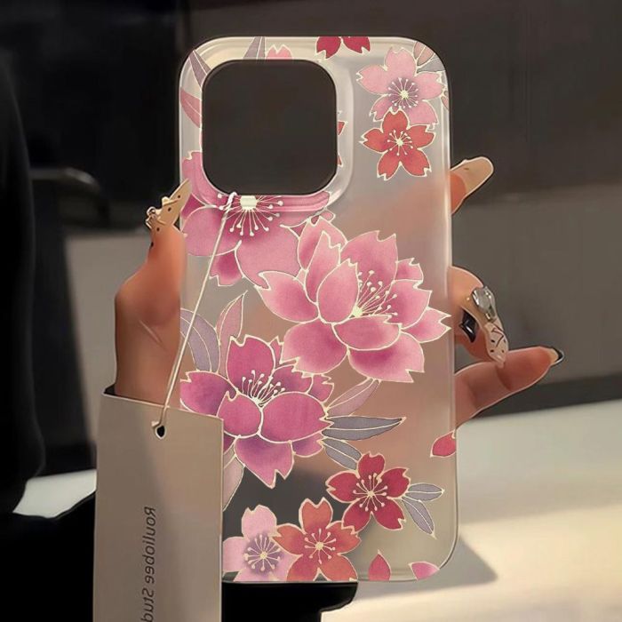 For iPhone 17 Air 17 Pro Max 16 15 14 13 12 11 XR 7 8 XS Phone Case Fashion Flower