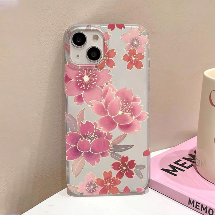 For iPhone 17 Air 17 Pro Max 16 15 14 13 12 11 XR 7 8 XS Phone Case Fashion Flower