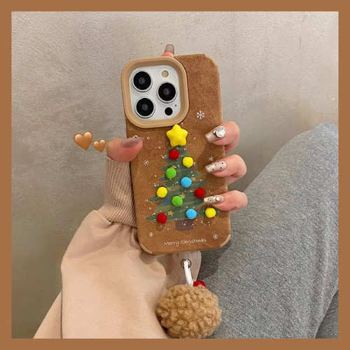 For iPhone 17 Air 17 Pro Max 16 15 14 13 12 11 XR 7 8 XS Phone Case Christmas tree