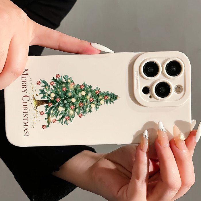 For iPhone 17 Air 17 Pro Max 16 15 14 13 12 11 XR Phone Case Creative Christmas Tree