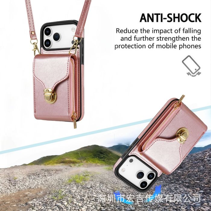 For iPhone 17 Air 17 Pro Max 16 15 14 13 12 11 XR 8 XS Phone Case Leather Wallet Card Holder