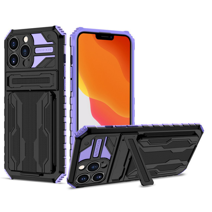 For iPhone 17 Air 17 Pro Max 16 15 14 13 12 11 XR Phone Case Bracket Card Holder