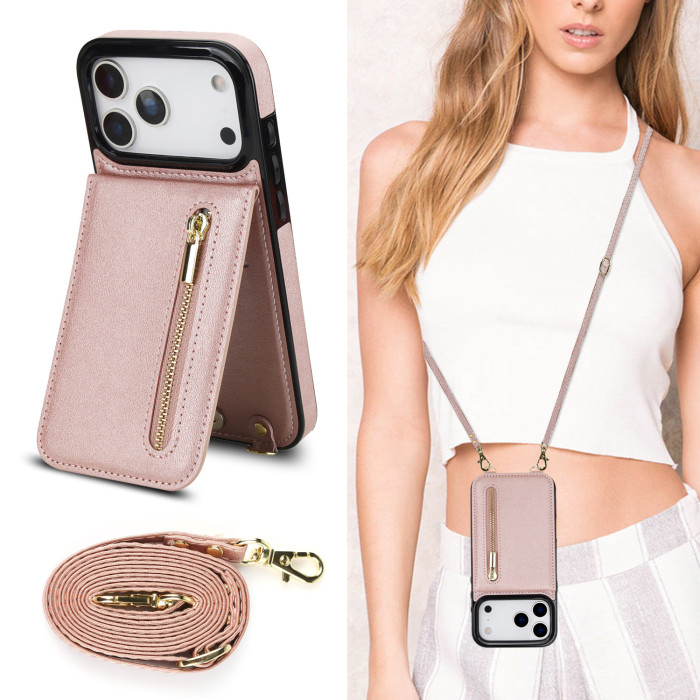 For iPhone 17 Air 17 Pro Max 16 15 14 13 12 11 XR XS Phone Case Bracket Leather
