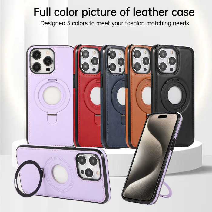 For iPhone 17 Air 17 Pro Max 16 15 14 13 12 8 Phone Case Magnetic Wallet Bracket