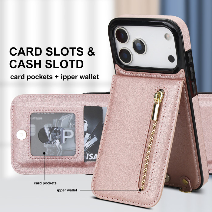 For iPhone 17 Air 17 Pro Max 16 15 14 13 12 11 XR XS Phone Case Bracket Leather