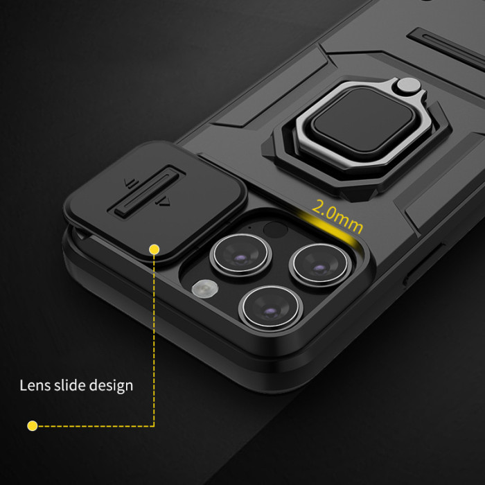 For iPhone 17 Air 17 Pro Max 16 15 14 13 12 11 XR 8 XS Phone Case Bracket Armor