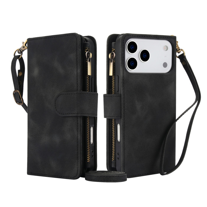 For iPhone 17 Air 17 Pro Max 16 15 14 13 12 11 XR 8 7 XS Phone Case Card Wallet