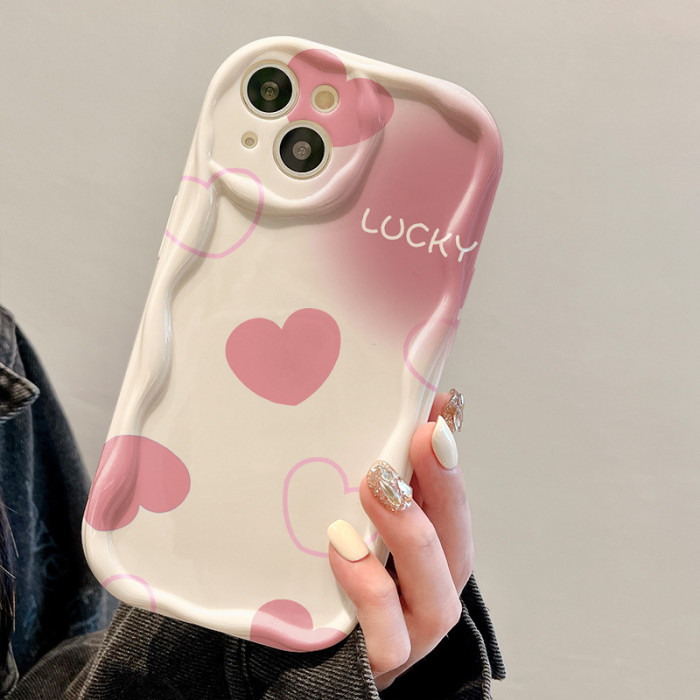 For iPhone 17 Air 17 Pro Max 16 15 14 13 12 11 XR XS Phone Case Love Lucky Cover