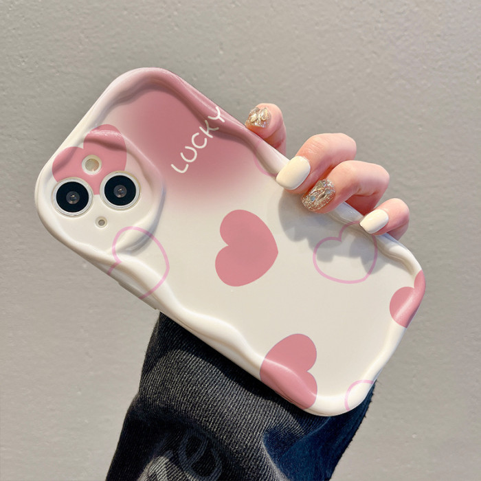 For iPhone 17 Air 17 Pro Max 16 15 14 13 12 11 XR XS Phone Case Love Lucky Cover