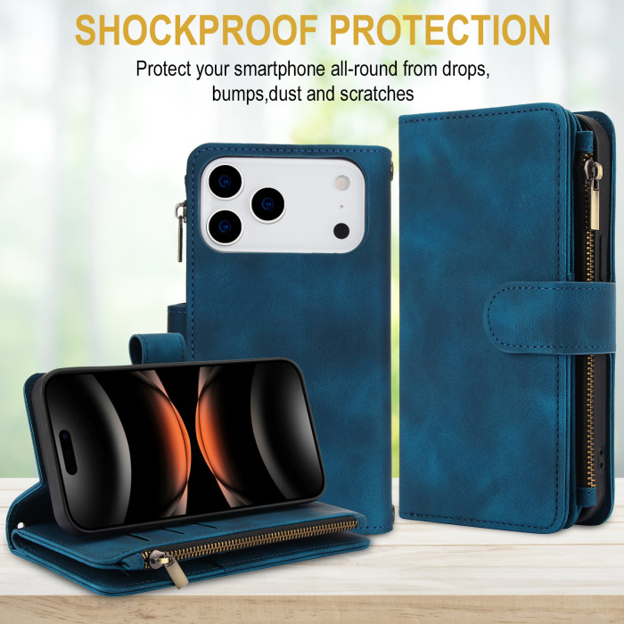 For iPhone 17 Air 17 Pro Max 16 15 14 13 12 11 XR 8 7 XS Phone Case Card Wallet