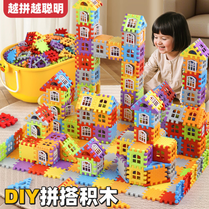 tiktok account：ch-feature       DIY Toy Education Smart Building Blocks for Kids DIY Plastic Puzzle Toys  Halloween and Christmas gifts