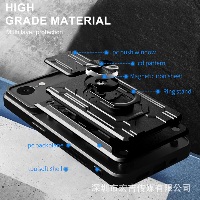For iPhone 17 Air 17 16 Pro Max 15 14 13 12 11 XR XS Phone Case Magnetic Bracket