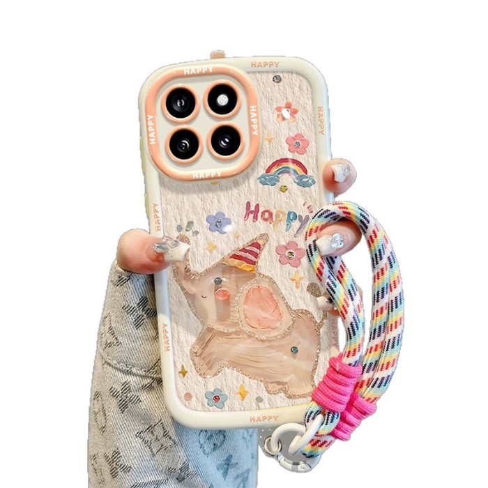 For Apple iPhone 17 Air 17 16 Pro Max 15 14 13 12 11 XR 8 XS Phone Case Elephant
