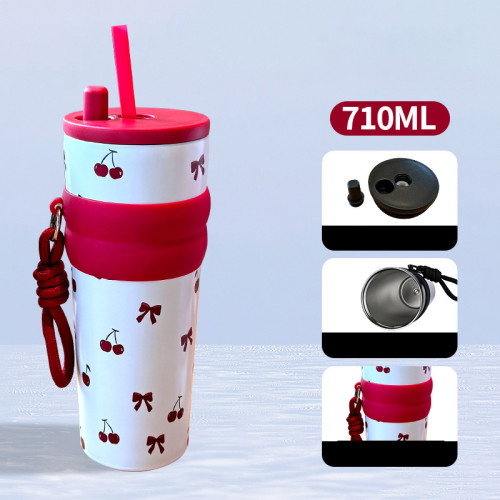 Fashion  Student Children's Cartoon Outdoor Thermos Cup Coffee Thermos Flask Water Bottle