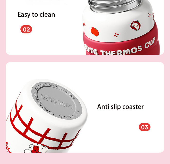 Vacuum Cup Cartoon Stainless Steel Children's Student Water Cup Thermos Flask