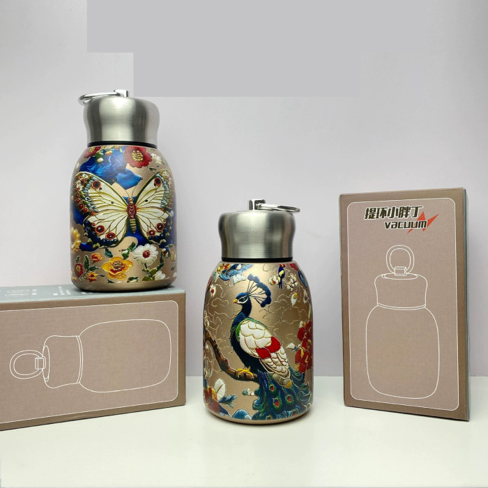 Stainless Steel Bicycle Vacuum Cup Coffee Pot Hot/Cold Water Cup Thermos Flask