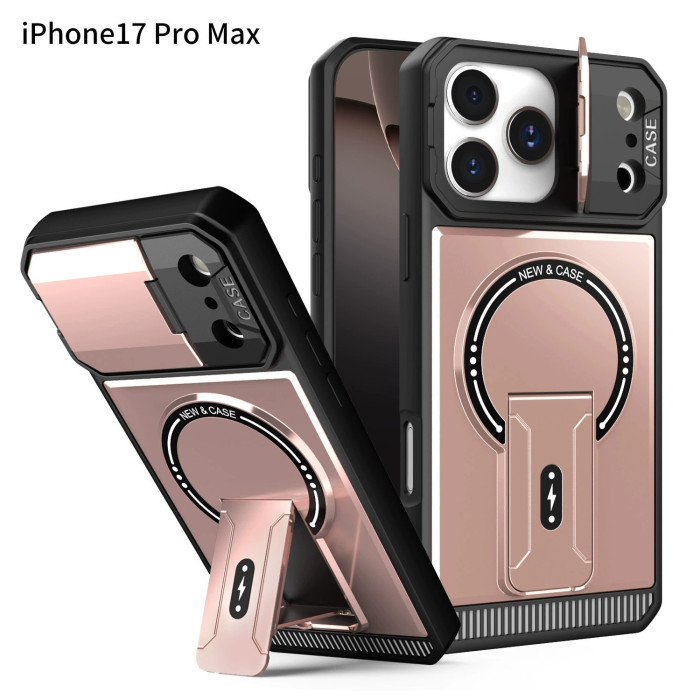 For iPhone 17 Air 17 Pro Max 16 15 14 13 12 11 XR XS Phone Case Bracket Magnetic