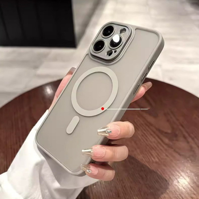 For iPhone 17 Air 17 Pro Max 16 15 14 13 12 11 Phone Case Magnetic Frosted Cover