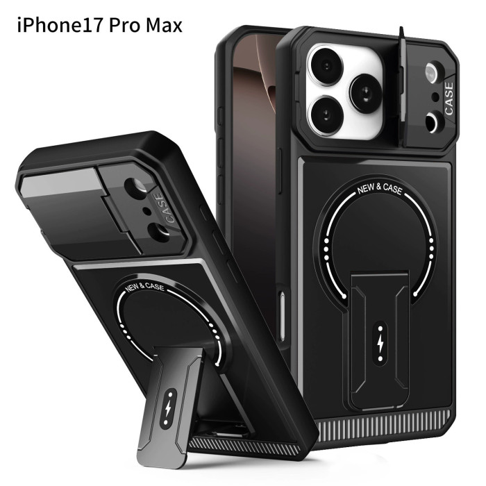 For iPhone 17 Air 17 Pro Max 16 15 14 13 12 11 XR XS Phone Case Bracket Magnetic