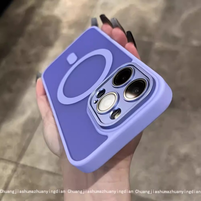 For iPhone 17 Air 17 Pro Max 16 15 14 13 12 11 Phone Case Magnetic Frosted Cover