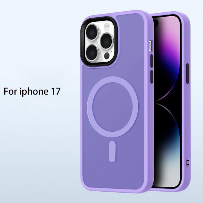 For iPhone 17 Air 17 Pro Max 16 15 14 13 12 11 Phone Case Frosted Magnetic Cover