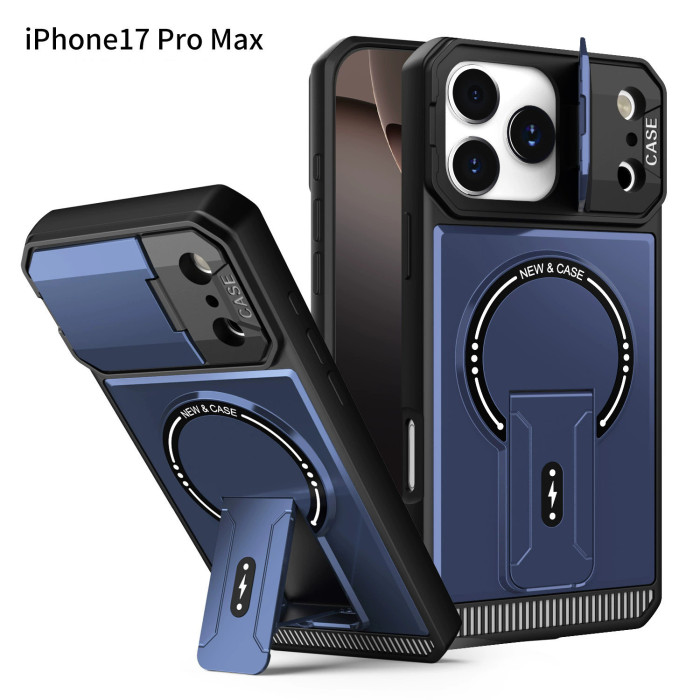 For iPhone 17 Air 17 Pro Max 16 15 14 13 12 11 XR XS Phone Case Bracket Magnetic