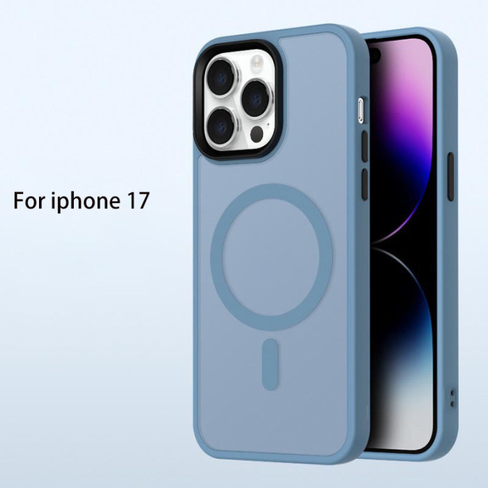 For iPhone 17 Air 17 Pro Max 16 15 14 13 12 11 Phone Case Frosted Magnetic Cover