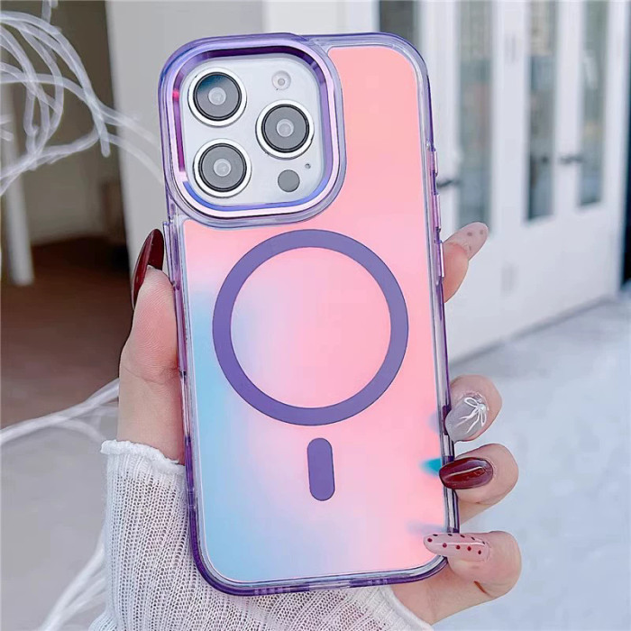 For iPhone 17 Air 17 Pro Max 16 15 14 13 12 11 Phone Case Gradient Magnetic New