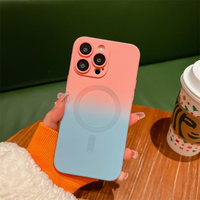 For iPhone 17 Air 17 Pro Max 16 15 14 13 12 11 Phone Case Gradient Magnetic New