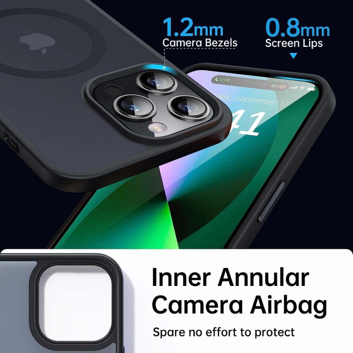 For iPhone 17 Air 17 Pro Max 16 15 14 13 12 11 Phone Case Frosted Magnetic Cover
